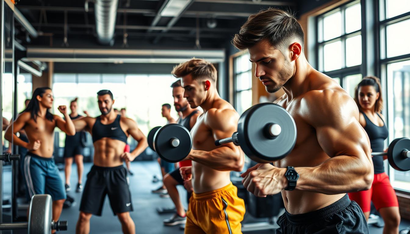 Como organizar sessões de treino para ganho muscular saudável?